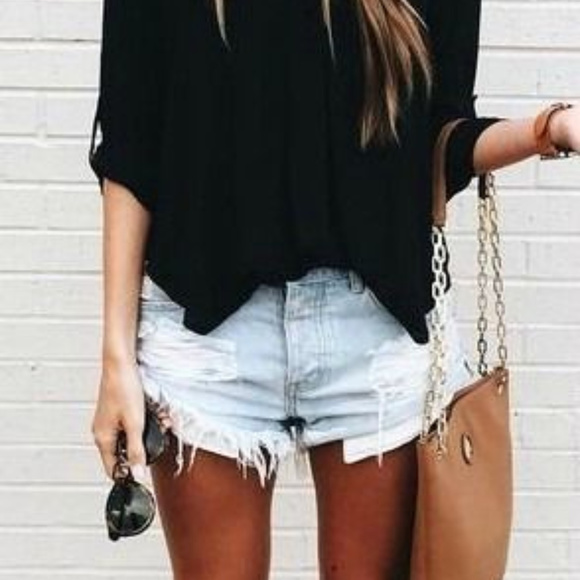 Guess Pants - Guess Jean's Distressed Shorts